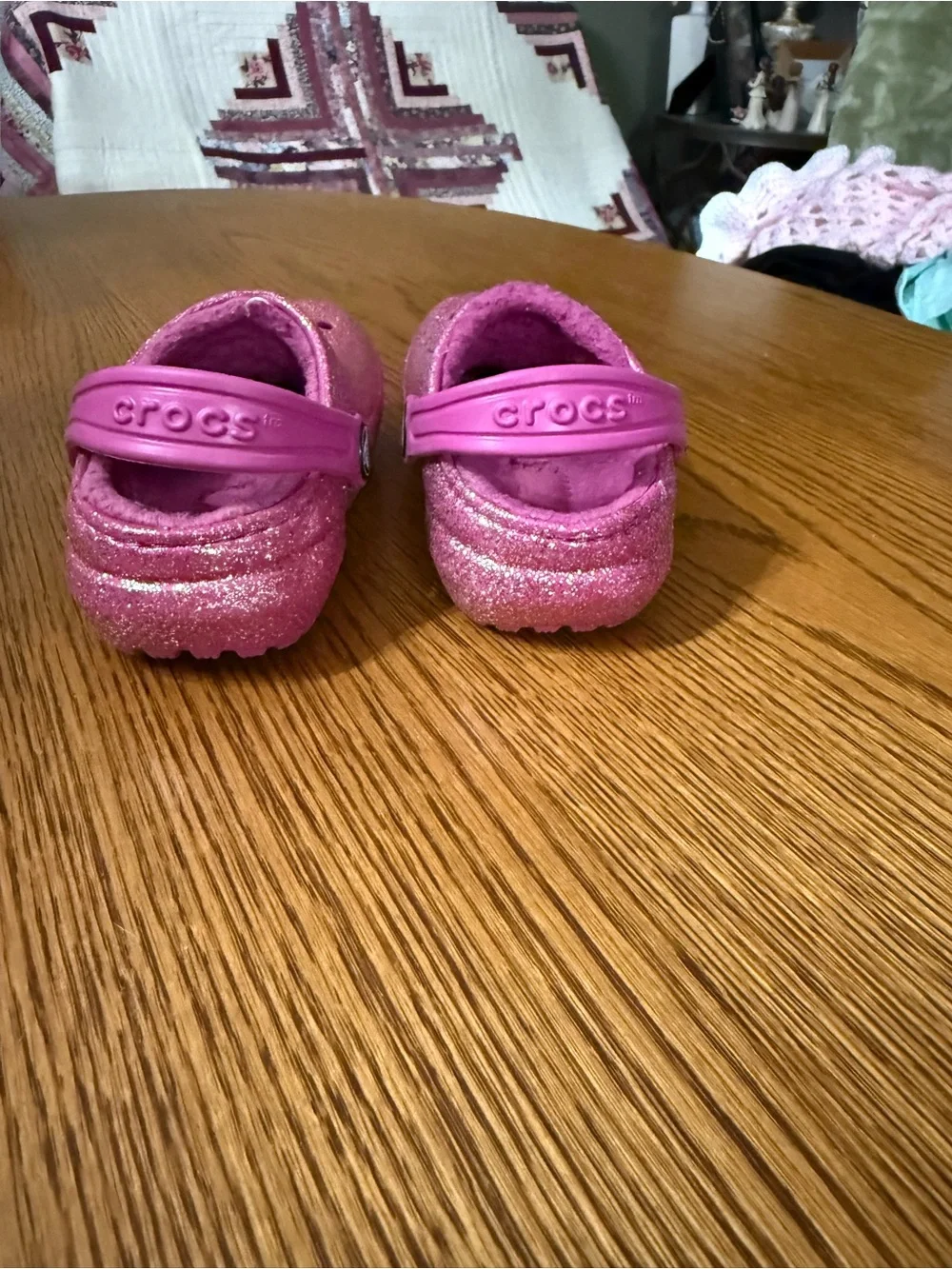 CROCS Classic Lined Glitter Clog Toddler